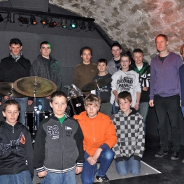 avec mes eleves du conservatoire de musique de la Broye